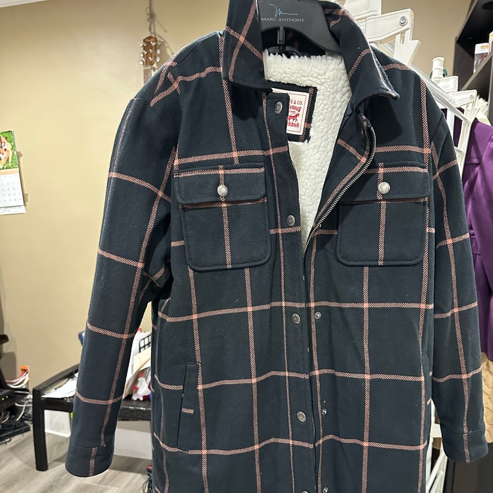 Levi’s Long Jacket Small - image 2